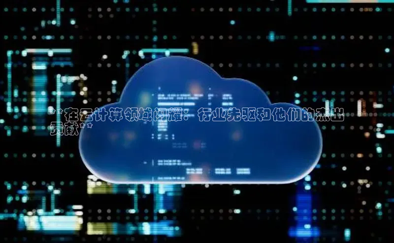 EON4官网颐驰 06**在云计算领域闪耀：行业先驱和他们的杰出
贡献**